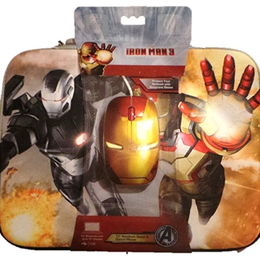 Marvel Iron‎ Man Neoprene Sleeve with Optical Mouse